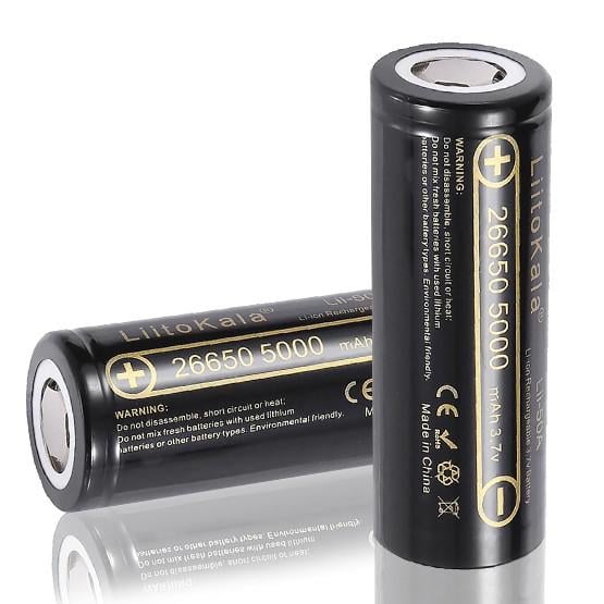Аккумулятор LiitoKala 26650 высокотоковый 5000 mAh Lii-50A