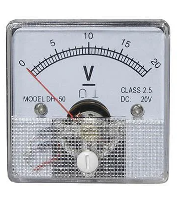 Вольтметр стрілочний DC 20V квадратний 50х50 мм (2406#)