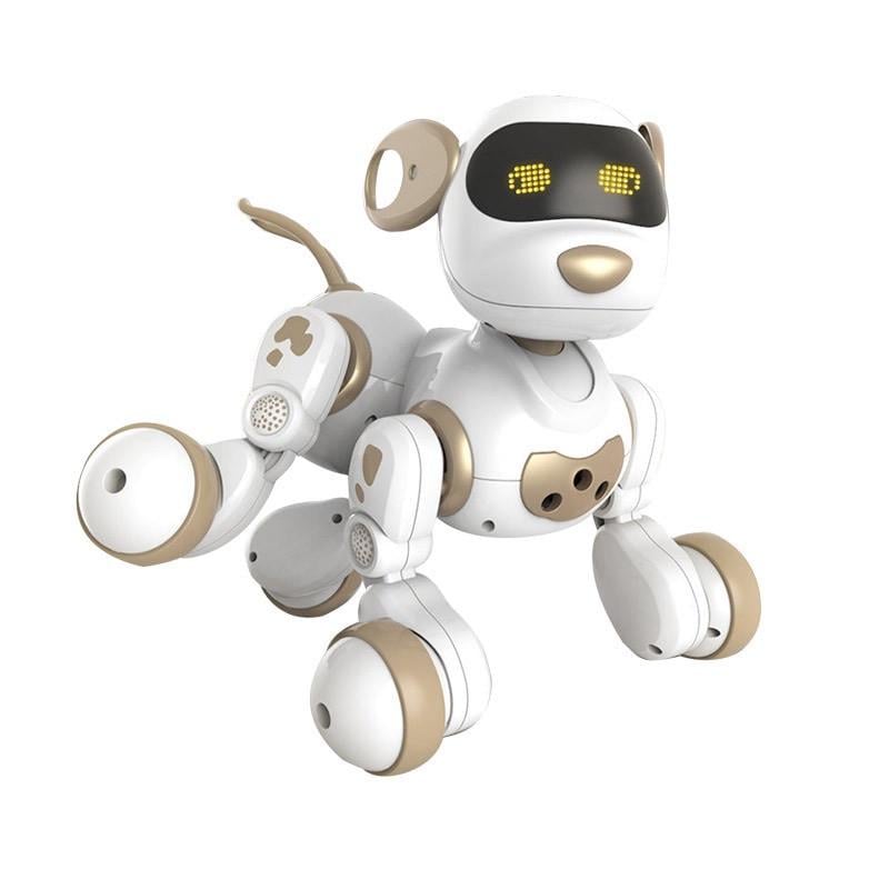 Интерактивная игрушка SMART Dexterity Dog робот-собака на радиоуправлении Бело-Коричневый (SUN6354)