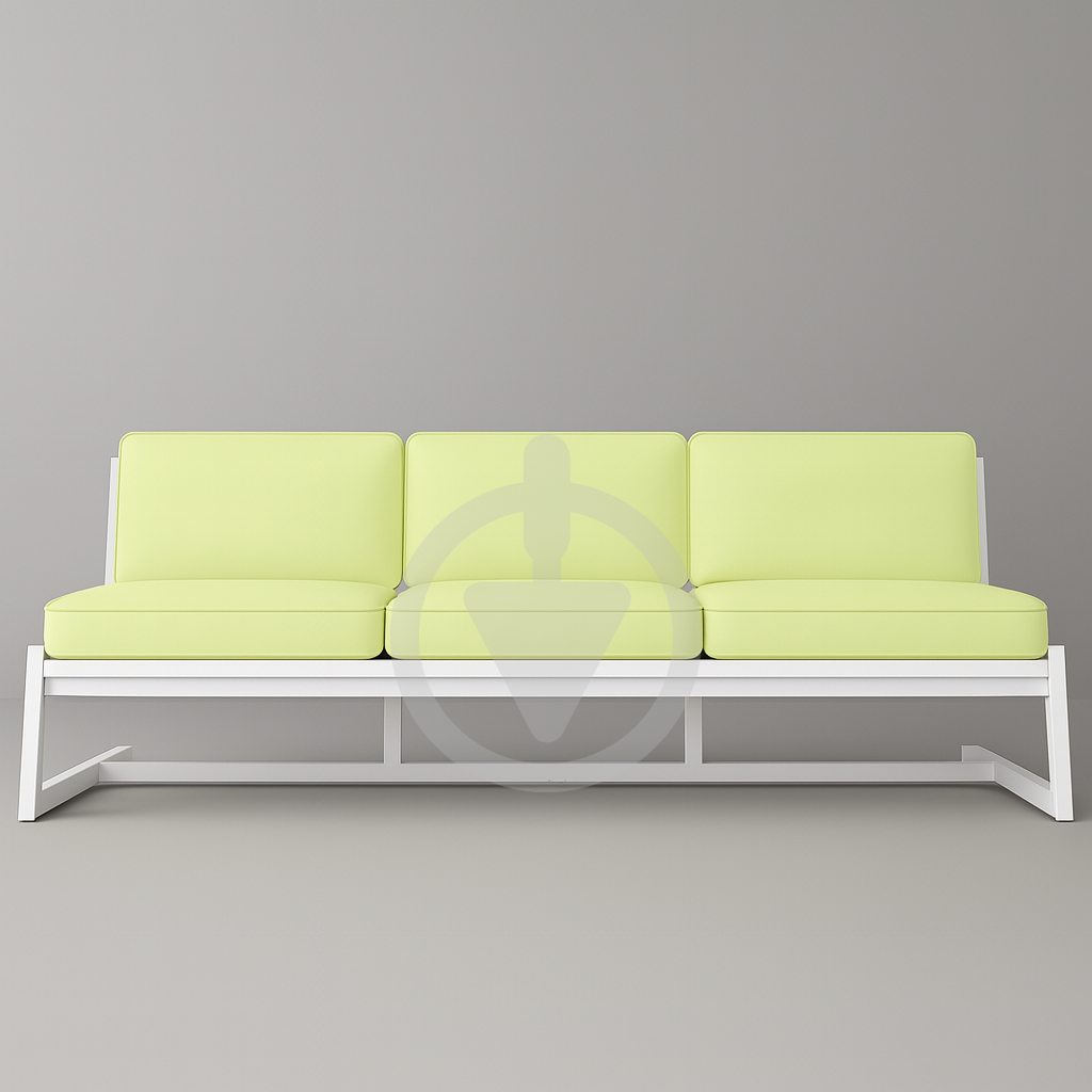 Диван металевий AVVS tech Атлас лофт велюр 246 см Салатовий/Білий (30222885) - фото 2 Диван металевий AVVS tech Атлас лофт велюр 246 см Салатовий/Білий (30222885) - фото 2