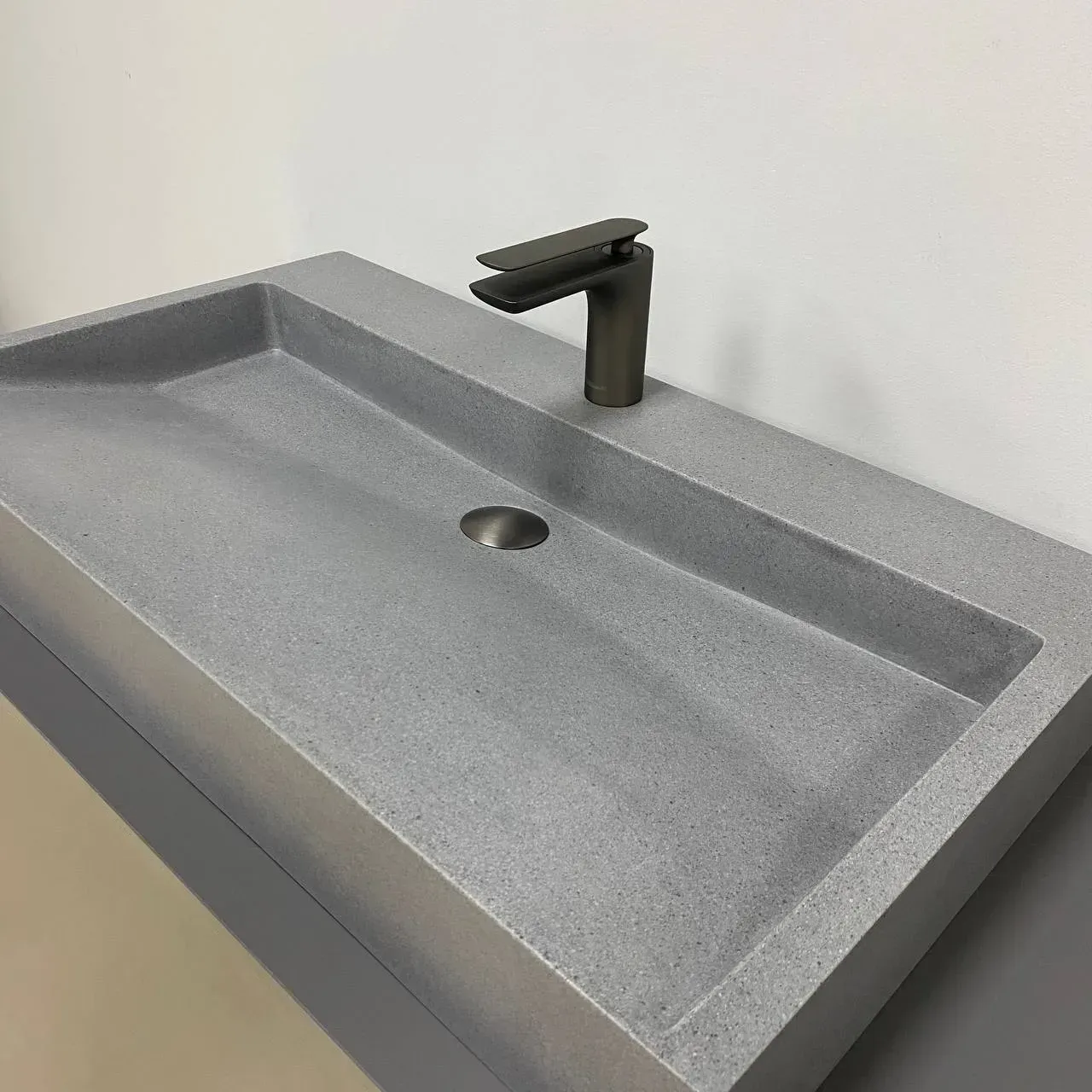 Раковина подвесная VBI VIESTE прямоугольная 890x450 мм Серый матовый (RM-VBI-016801) - фото 2