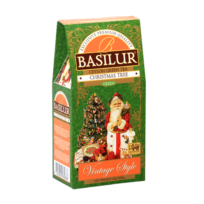 Чай зеленый Basilur Винтаж Рождественская елка 85 г картон (bal12)