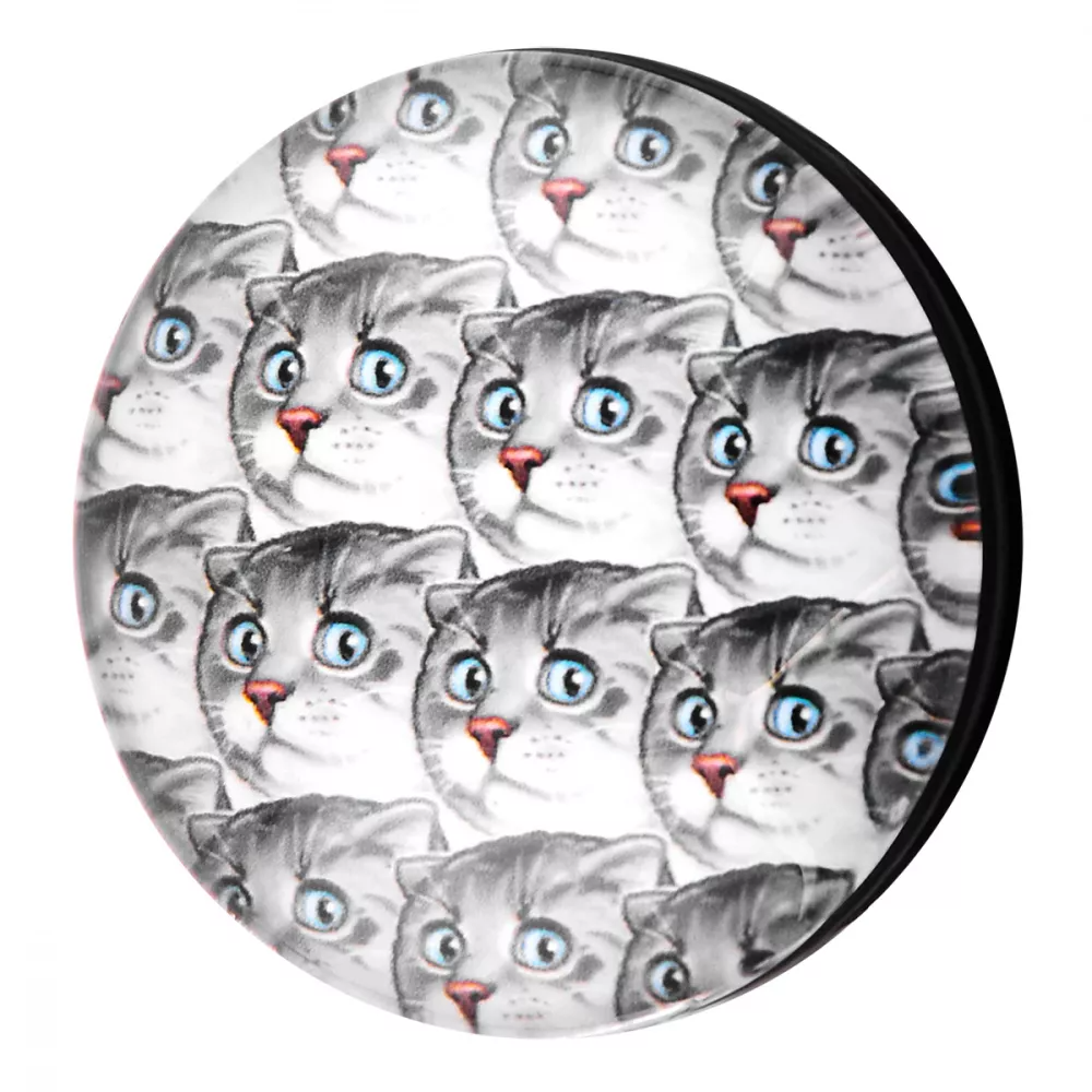 Держатель для телефона Wave Mobile Phone Grip Animals Cat Gray (df058574)