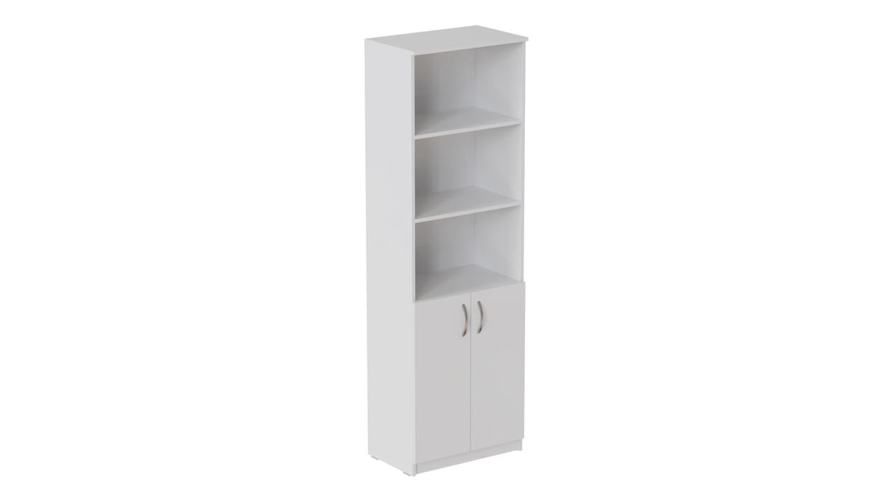 Шкаф Анжело Ferrum-decor на 5 полок с 2 дверцами 1900x600x380 мм ДСП 16 мм Белый (FRD-104995)