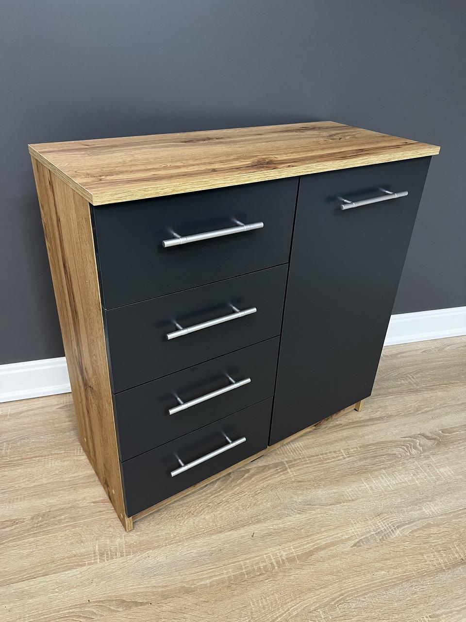 Комод Стандарт 4+1 800х792х350 мм Дуб Аппалачі/Антрацитовий - фото 3