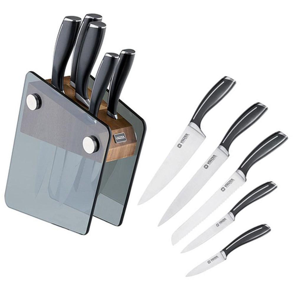 Набор кухонных ножей Vinzer Crystal 6 пр. (89113) - фото 2 Набор кухонных ножей Vinzer Crystal 6 пр. (89113) - фото 2