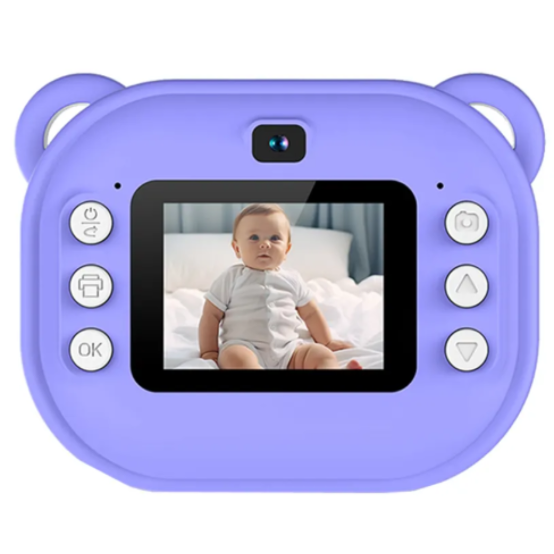 Фотоаппарат детский моментальной печати фото цифровой (M3-2024-Purple)