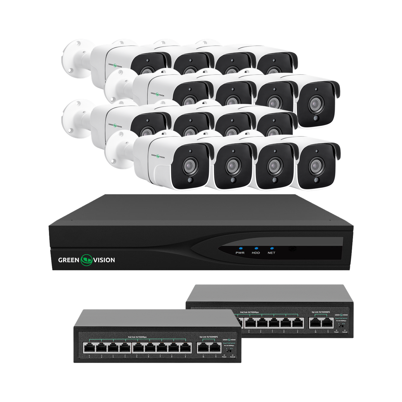 Комплект видеонаблюдения на 16 камер GV-IP-K-W88/16 5MP (2479154461)