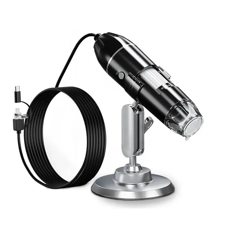 Мікроскоп електронний цифровий 3в1 з підсвічуванням USB/micro-USB/Type-C 1600Х (micro-3in1)