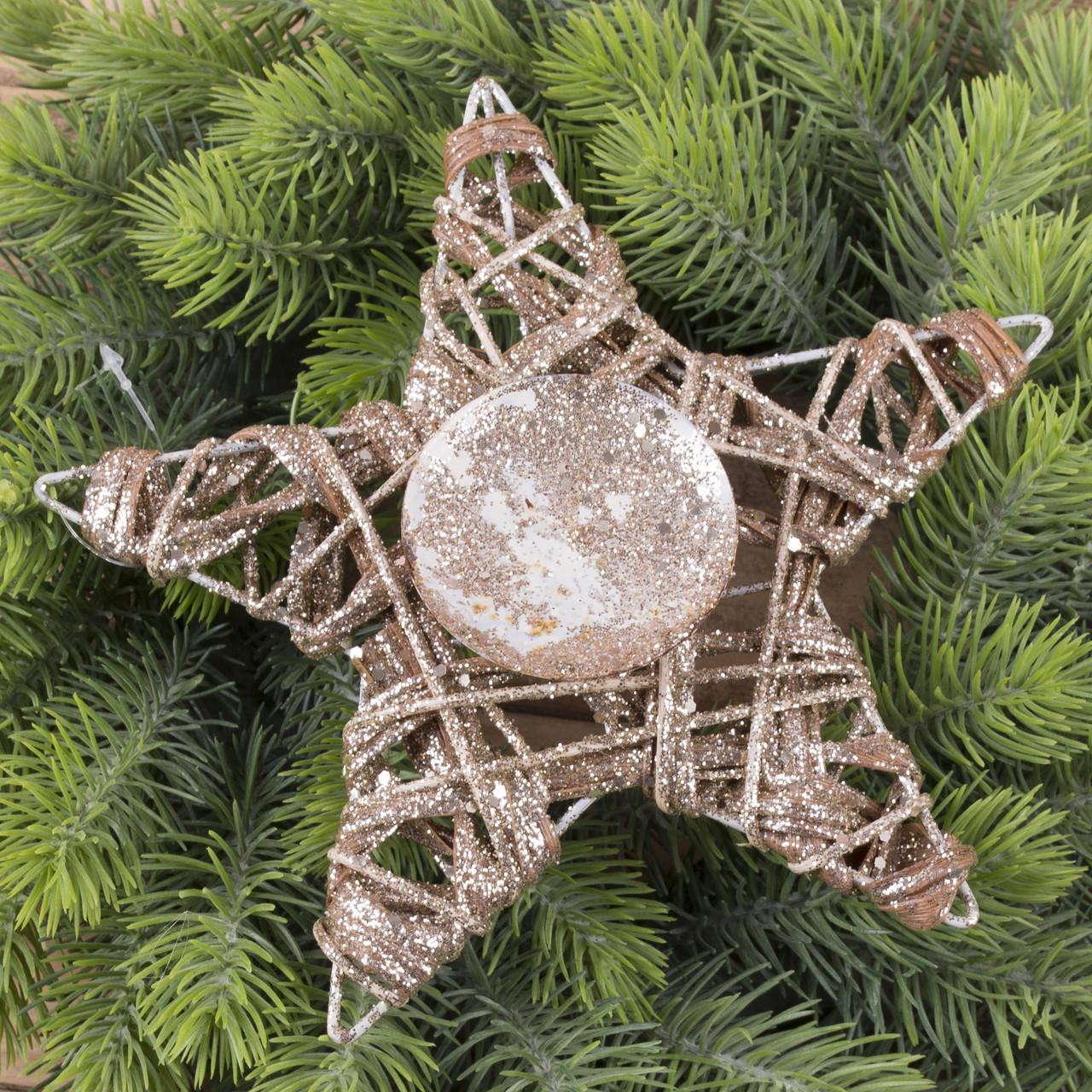 Подсвечник Звезда в блесках (3039)