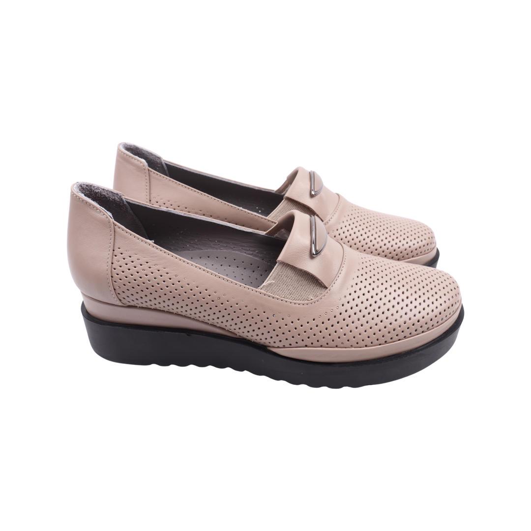 Туфли женские Phany из кожи р. 38 Визон (244-22LTCP)