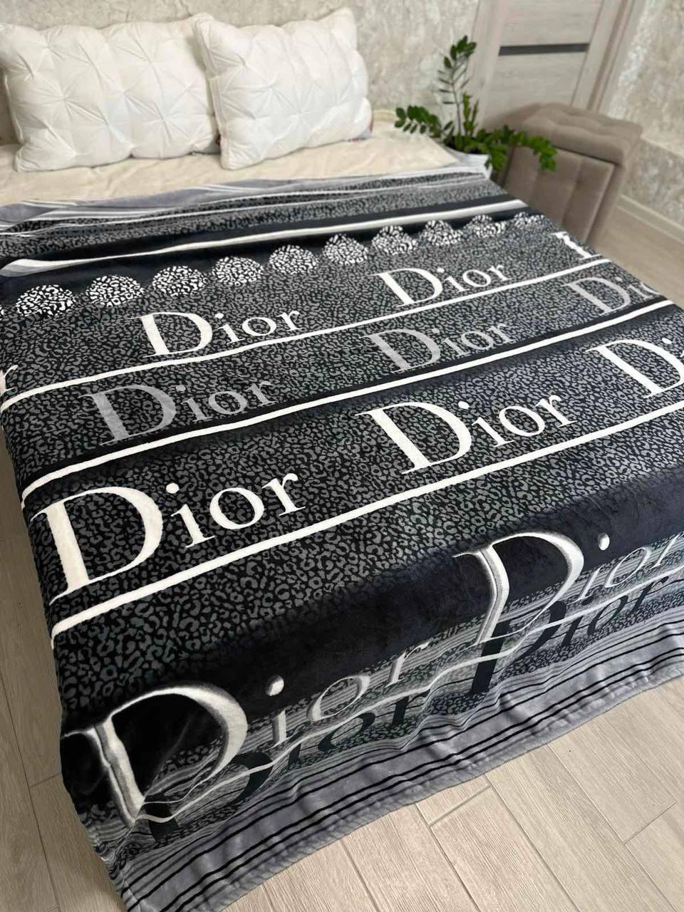 Плед велюровый евро 200x220 см Графит (Д-al-dev-009)