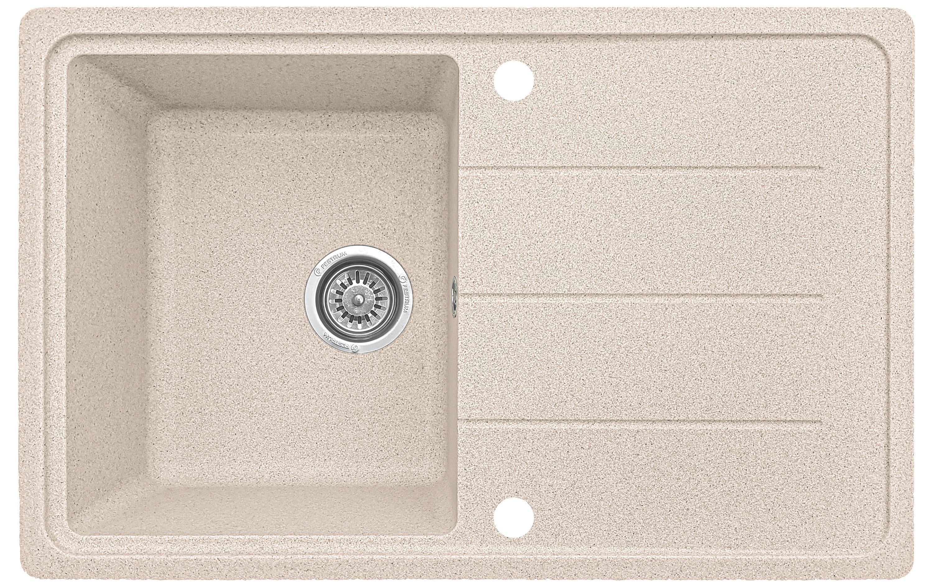 Мойка кухонная EcoLine EL24D 780x500 мм Бежевый