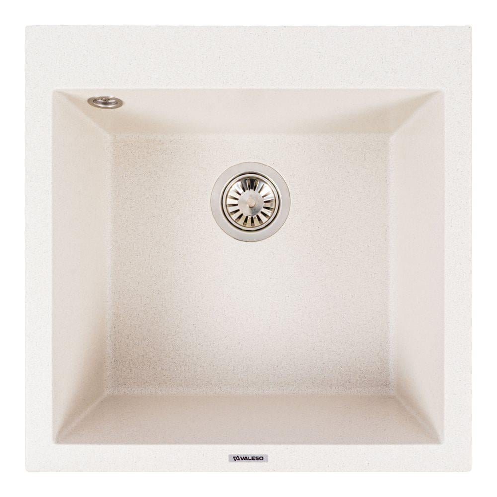 Мийка гранітна Valeso Galax 5050 матова в крапку Білий