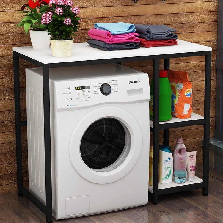 Стеллаж над стиральной машиной из дерева Кралов правый Венге/Зефир (ССМ-10051220)