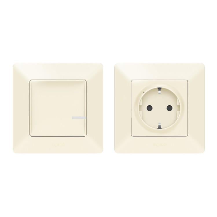 Набір керування електричними приладами Legrand Valena Life with NETATMO Слонова кістка (23231178)