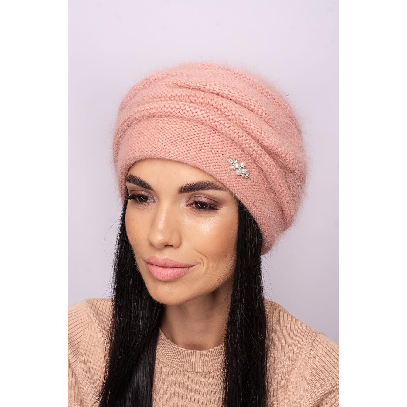 Шапка женская ангоровая двойная Leks Марго one size Коралл - фото 1 Шапка женская ангоровая двойная Leks Марго one size Коралл - фото 1