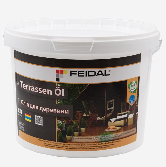Масло для древесины Feidal Terrassen Öl для террас и садовой мебели 9 л - фото 1 Масло для древесины Feidal Terrassen Öl для террас и садовой мебели 9 л - фото 1