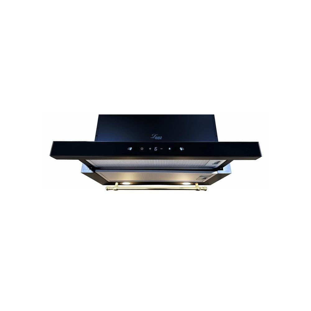 Вытяжка Luxor Beste 60 BK 1450 m3 LED Intellect Gold Barocco с фильтрами защиты двигателя 2 шт. (25878928)
