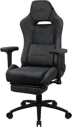 Крісло комп'ютерне для геймера Aerocool Royal Aerosuede Slate Grey (490968)