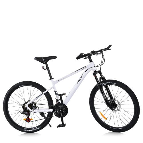 Велосипед двоколісний підлітковий PROFI 26" Білий (MTB 2605-2) - фото 1