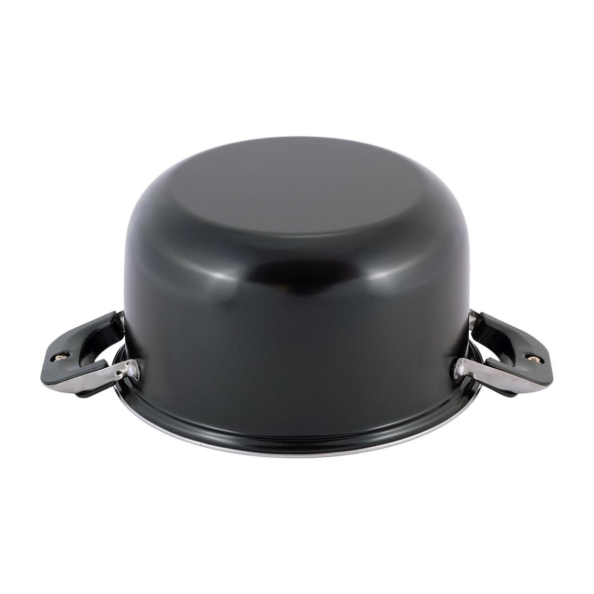 Кастрюля с крышкой Kamille KM-5821 для фритюра из углеродистой стали 4,0 л (1677981340) - фото 7