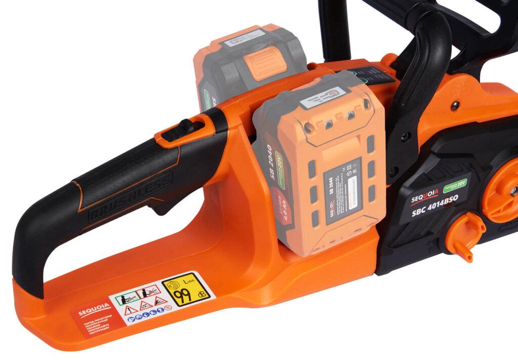 Электропила аккумуляторная SEQUOIA SBC4014BSO Li- ion 20 В/20 В шина 35 см 3/8 бесщеточная (b4fc0447) - фото 5