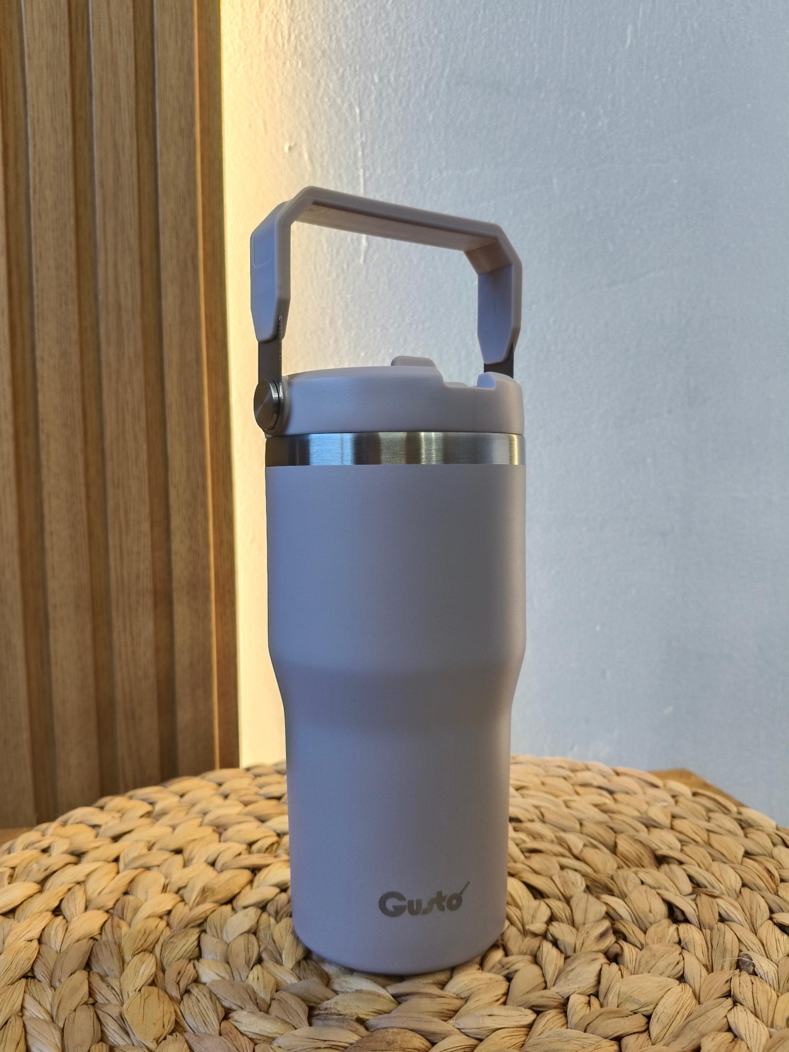 Термочашка с трубочкой Gusto Индиго 600 мл Серо-лавандовый - фото 5 Термочашка с трубочкой Gusto Индиго 600 мл Серо-лавандовый - фото 5