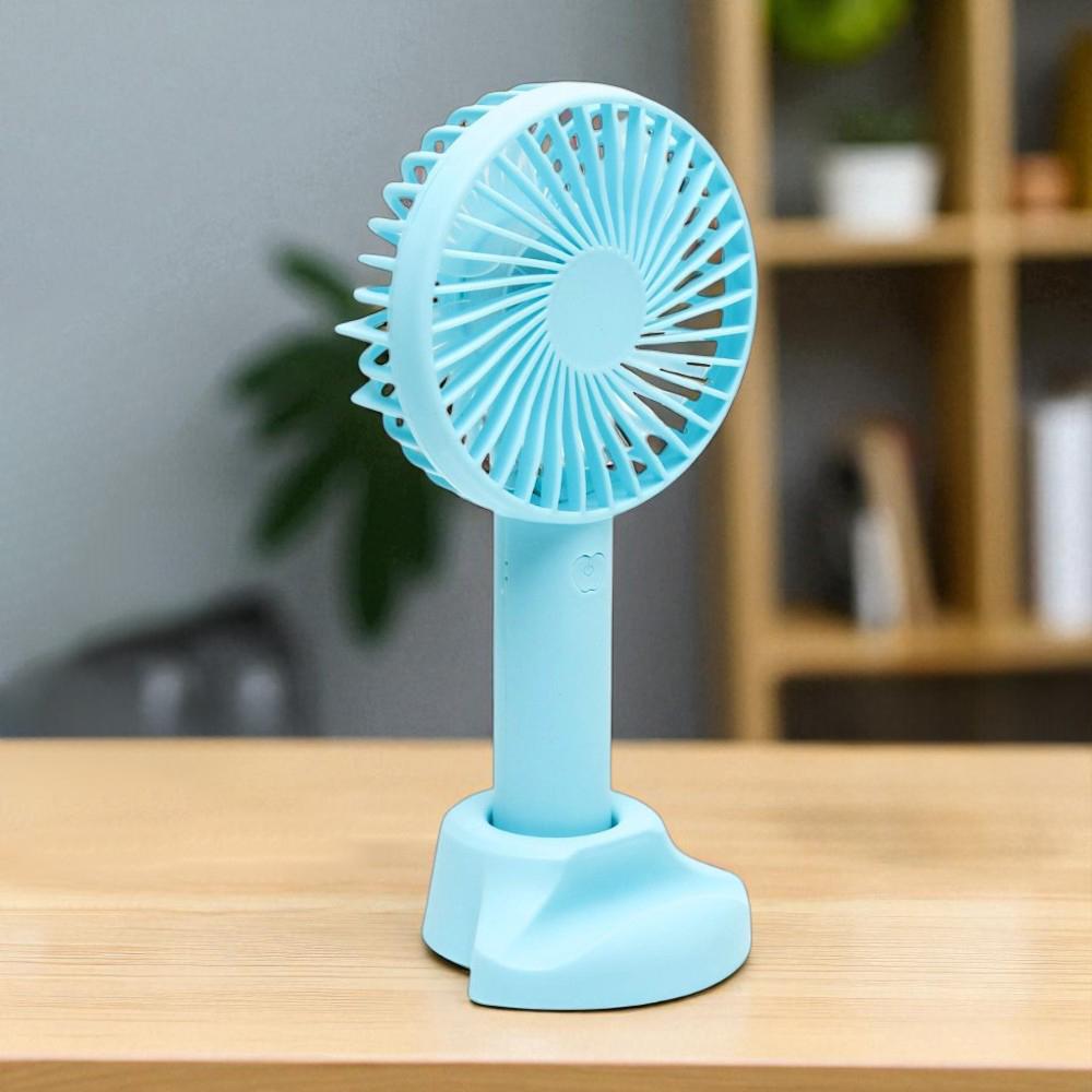 Вентилятор-міні ручний на акумуляторі X-9 800 мАг USB 3 швидкості знімна підставка Блакитний (38-бла-6372) - фото 10 Вентилятор-міні ручний на акумуляторі X-9 800 мАг USB 3 швидкості знімна підставка Блакитний (38-бла-6372) - фото 10