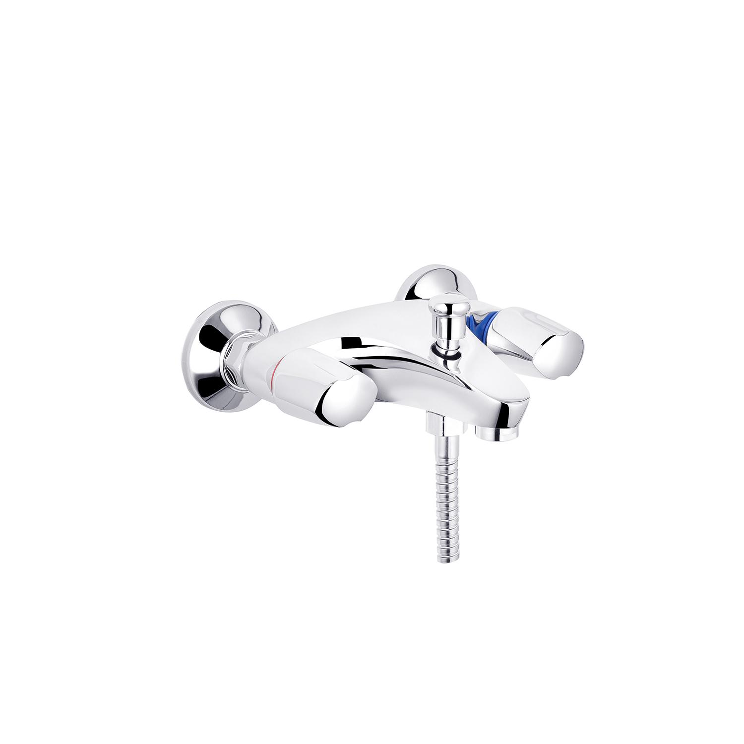 Змішувач для ванної KRONER Regen CV016433 двовентильний Хром (134676)