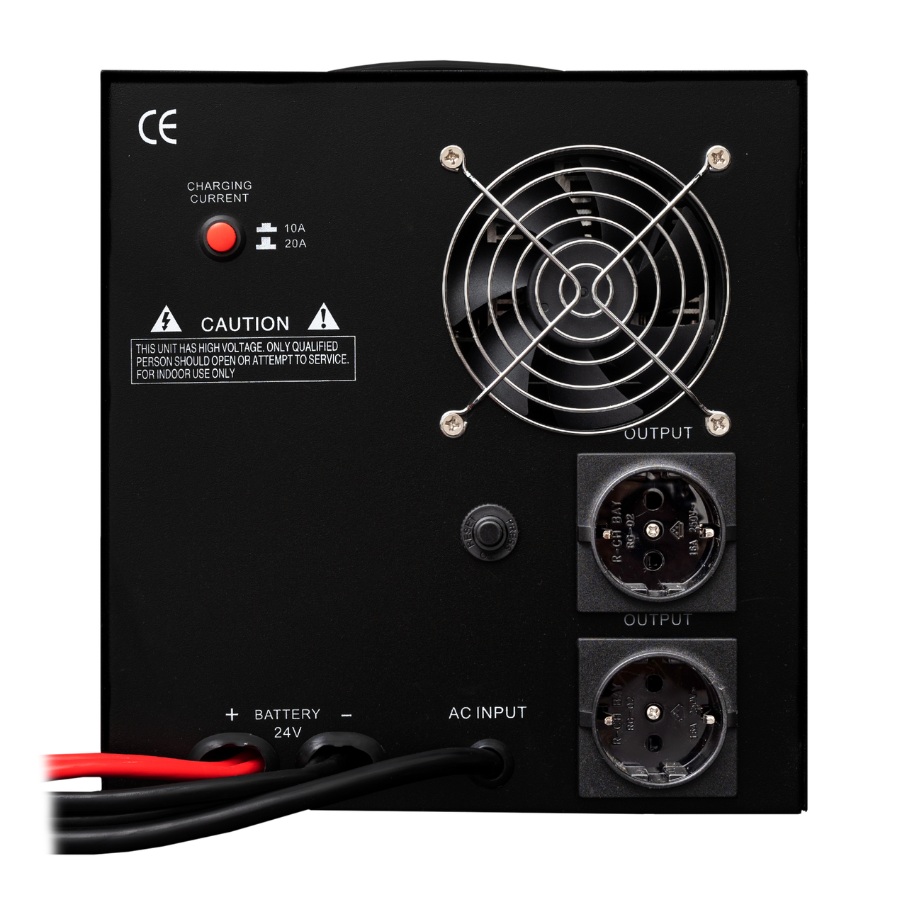 Джерело безперебійного живлення LogicPower LPY-PSW-2500VA/1800 Вт 10A/20A з правильною синусоїдою 24V (29190337) - фото 4