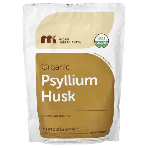 Подорожник Псилиум Micro Ingredients Organic Psyllium Husk Powder 907 г (MII-02362)