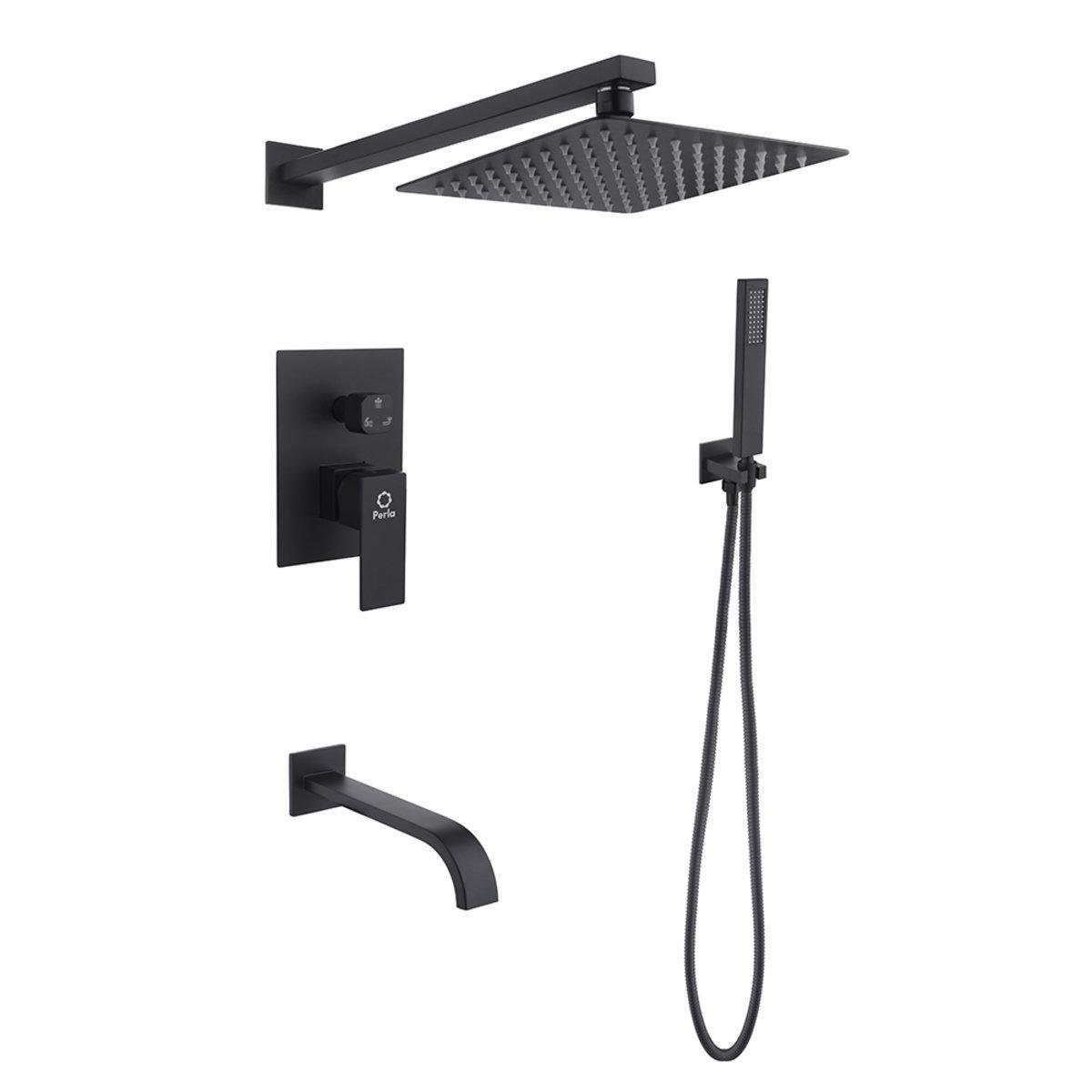 Смеситель Perla Smart с душевой лейкой однорычажный нержавеющая сталь (PSS7704B)