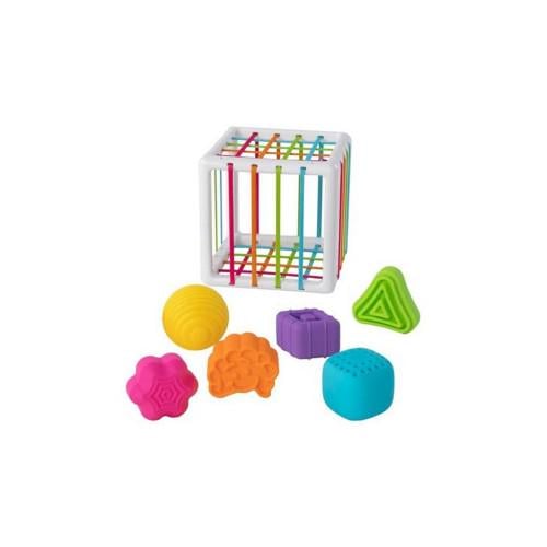 Развивающая игрушка Fat Brain ToysInnyBin Куб-сортер со стенками-шнурочками (F251ML)