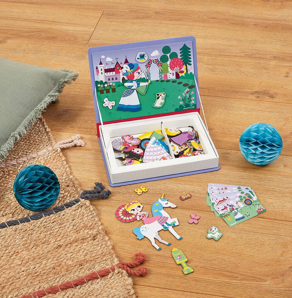 Магнитная учебная книга Janod Принцессы 62 элемента (J02725) - фото 7