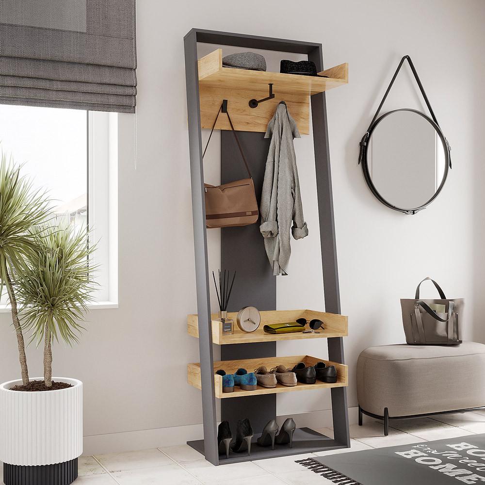 Передпокій Компаніт Zlata1 70х40х200,7 см Дуб крафт комбі (28308412)