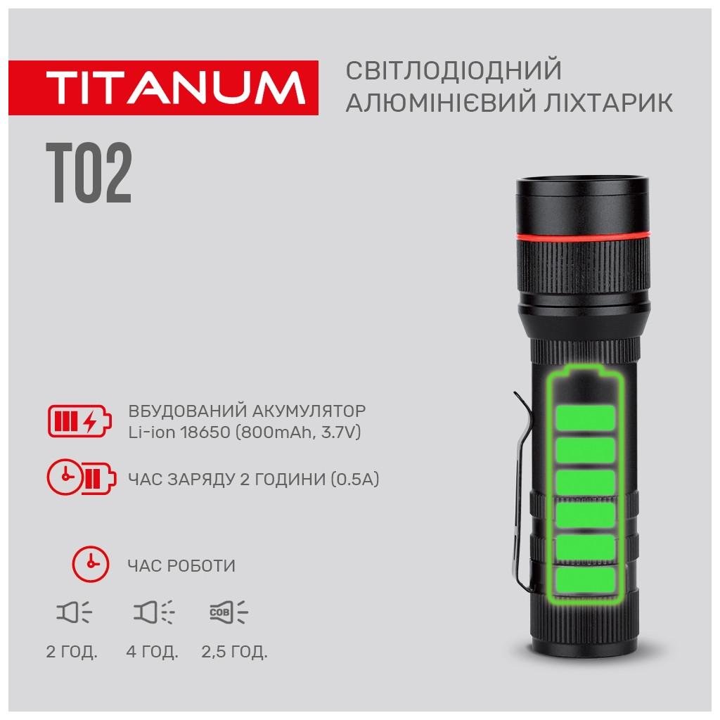 Ліхтар TITANUM 200Lm 6500K (TLF-T02) - фото 5