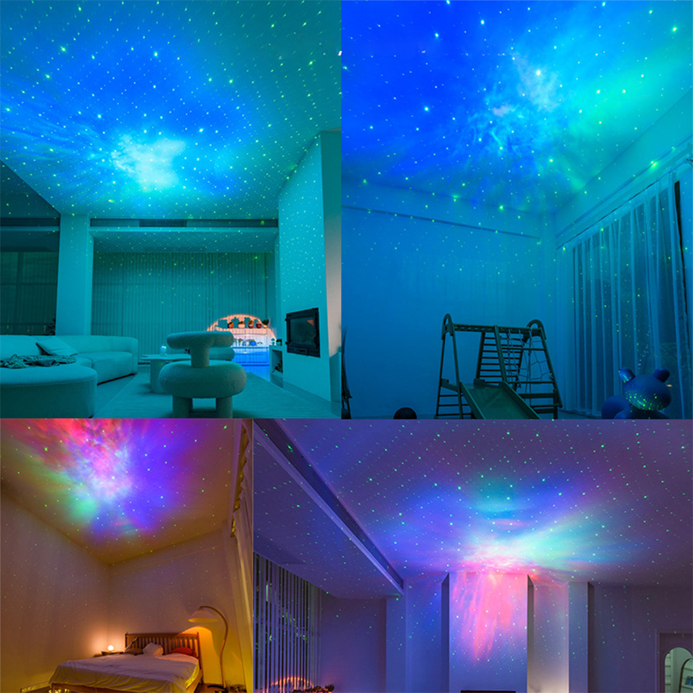 Нічник-проектор зоряного неба Астронавт з пультом ДК та Bluetooth колонкою від USB 8 режимів світіння - фото 9