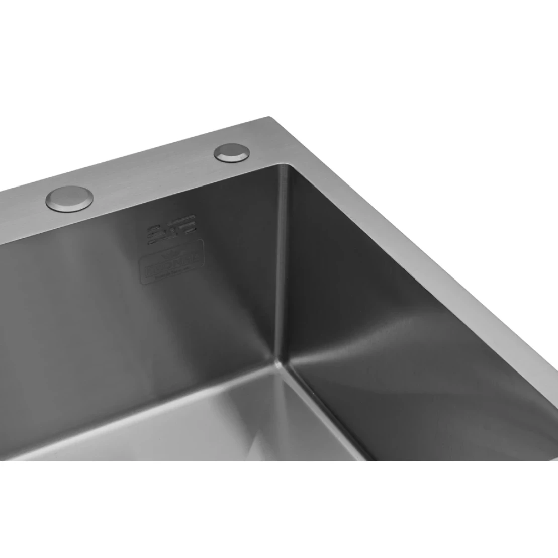 Мийка для кухні Kroner KRP Gebürstet 6350RHM 3/1 мм з нержавіючої сталі (CV031321) - фото 5 Мийка для кухні Kroner KRP Gebürstet 6350RHM 3/1 мм з нержавіючої сталі (CV031321) - фото 5