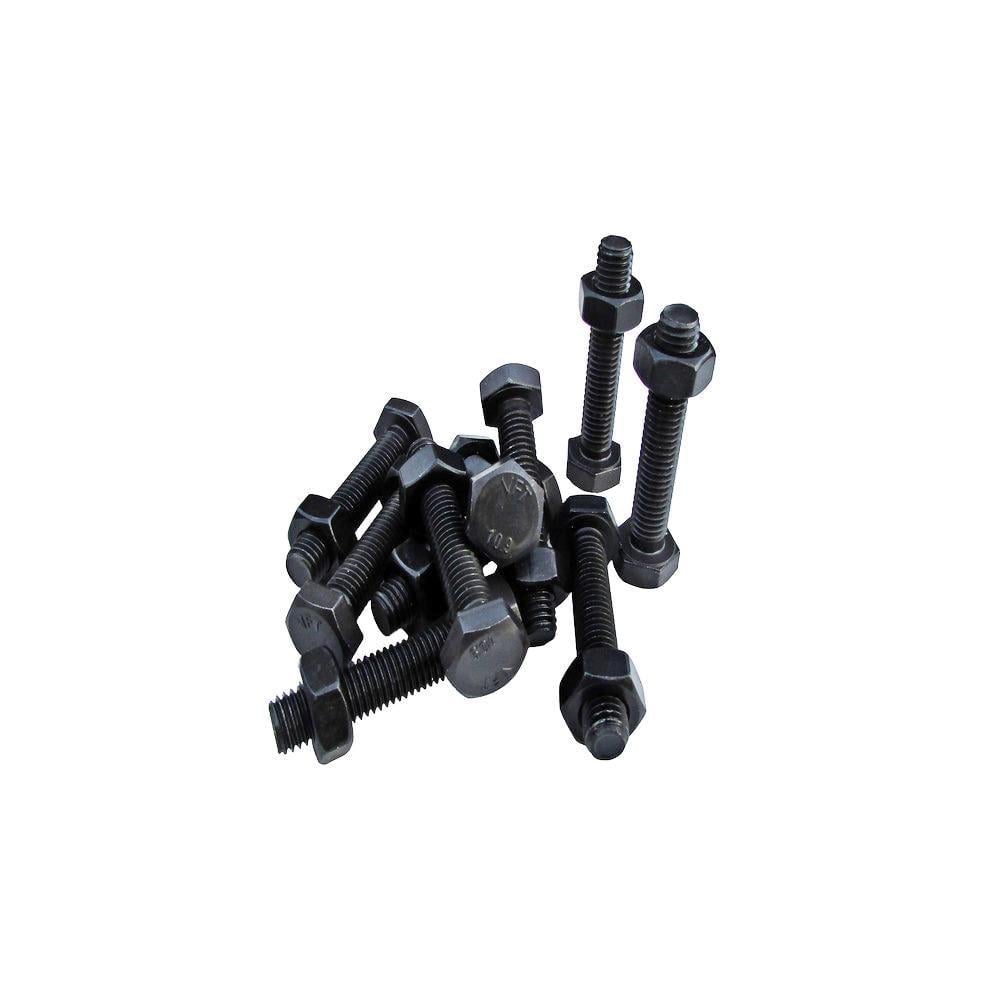 Комплект болтов метрических DIN933/10.9 с гайкой БП 10 шт. 8х25 мм (29116431) - фото 1