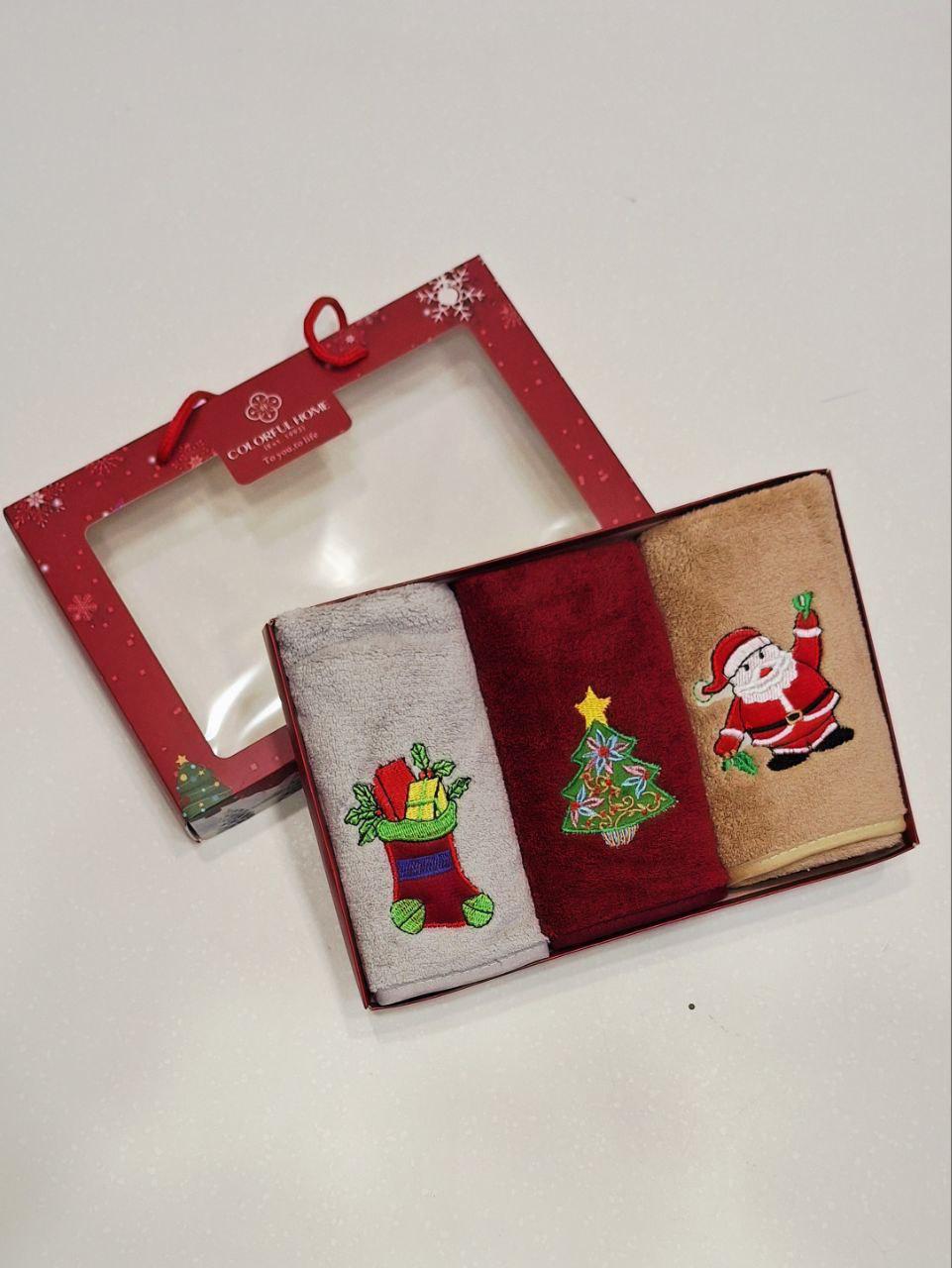 Набор кухонных полотенец подарочный Colorful Home с петелькой из микрофибры 3 шт. 25х50 см (1649) - фото 2 Набор кухонных полотенец подарочный Colorful Home с петелькой из микрофибры 3 шт. 25х50 см (1649) - фото 2