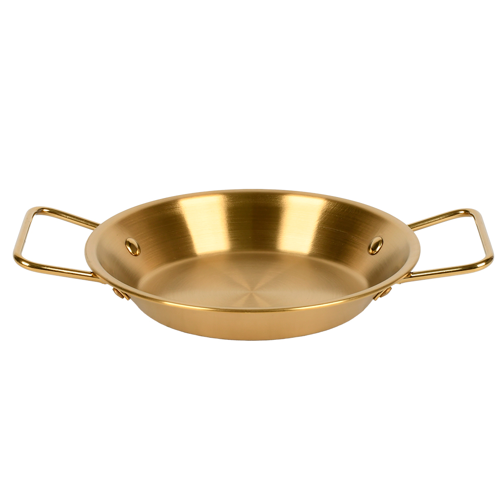 Сковорода для подачи Stenson Gold R41175-24 с двумя ручками d 24 см Золотой (35227282)