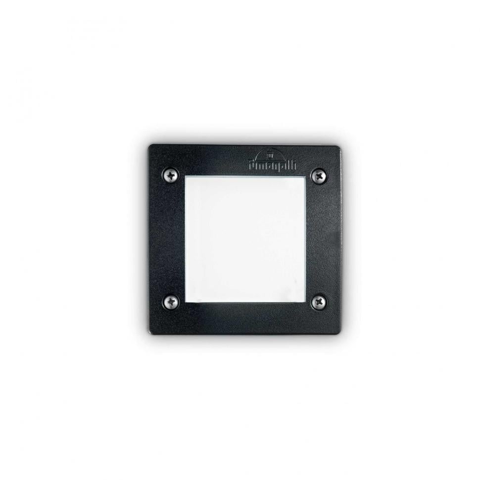 Светильник уличный встраиваемый Ideal Lux Leti FI1 Square 096582 Nero