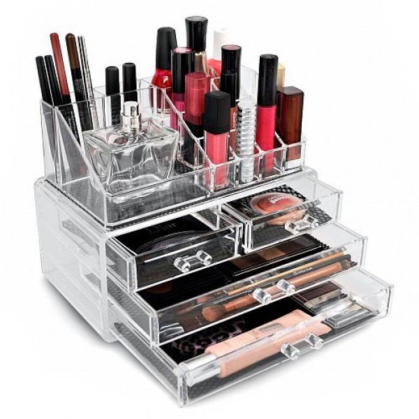 Органайзер для косметики Cosmetic Storage Box 4 ящики 24 клітинки (1259651625) - фото 3