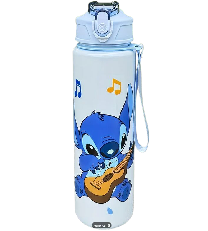 Бутылка детская для воды Disney Stitch 800 мл Синий (SAM-12-7) - фото 1 Бутылка детская для воды Disney Stitch 800 мл Синий (SAM-12-7) - фото 1