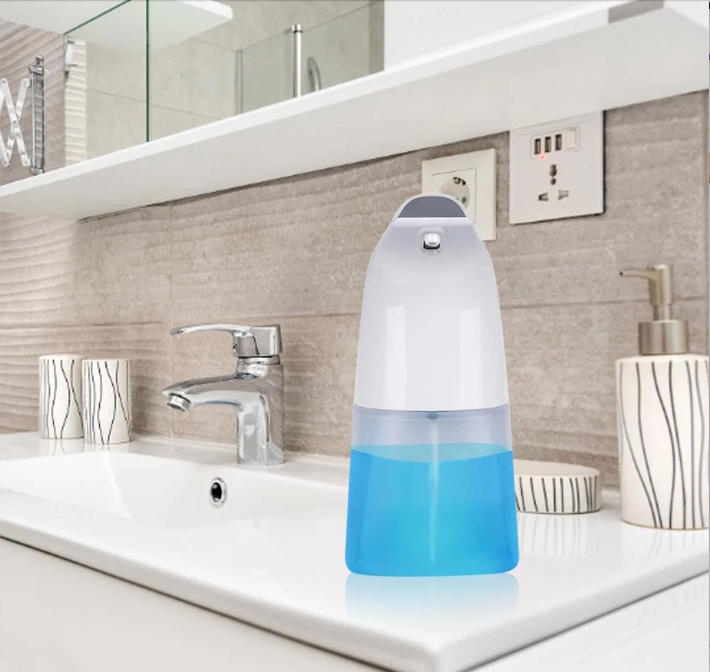 Безконтактний дозатор для мила Auto Foaming Soap Dispenser 300 мл Білий - фото 4