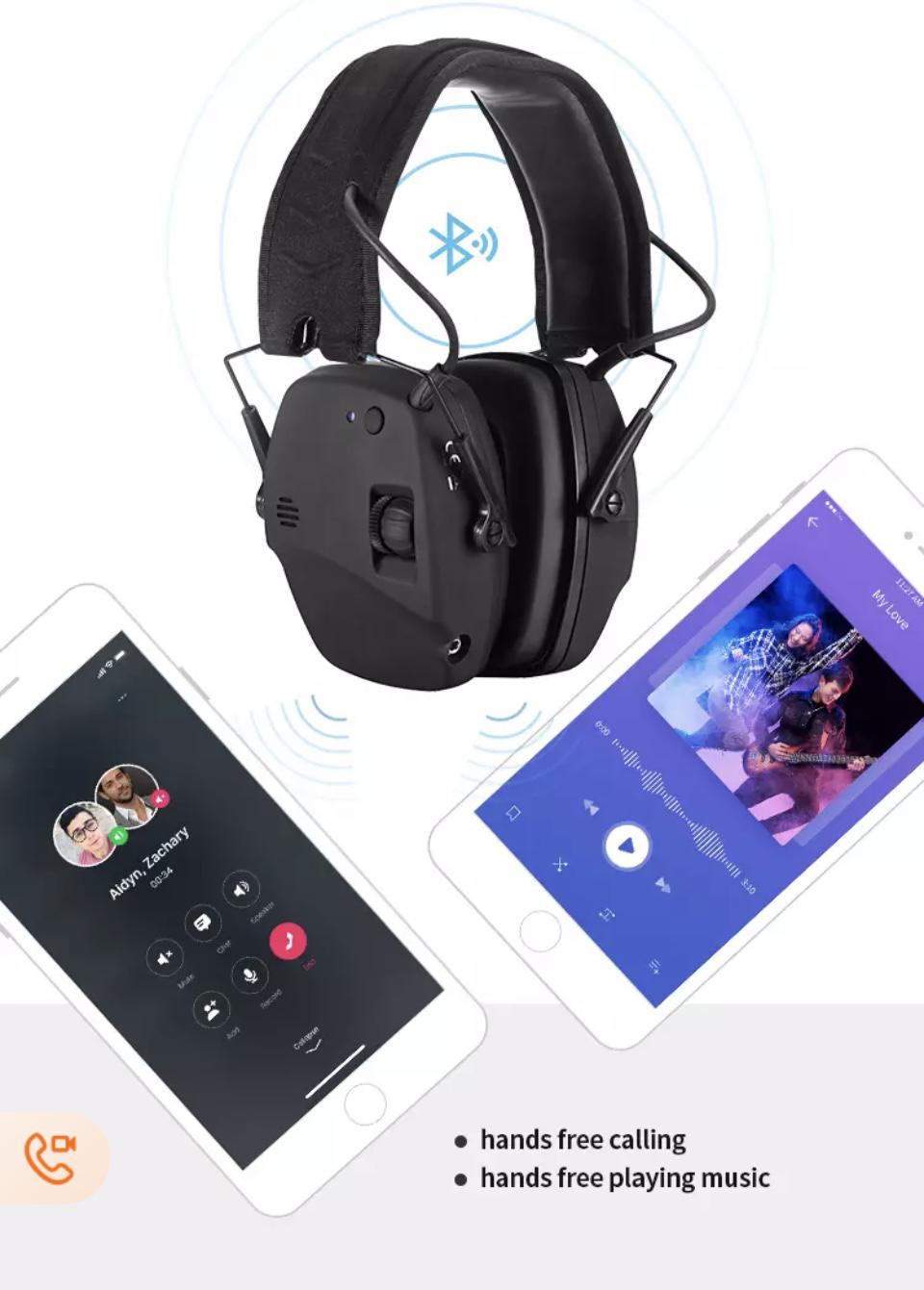 Навушники PROHEAR Bluetooth EM030 Чорний (8068489) - фото 4 Навушники PROHEAR Bluetooth EM030 Чорний (8068489) - фото 4