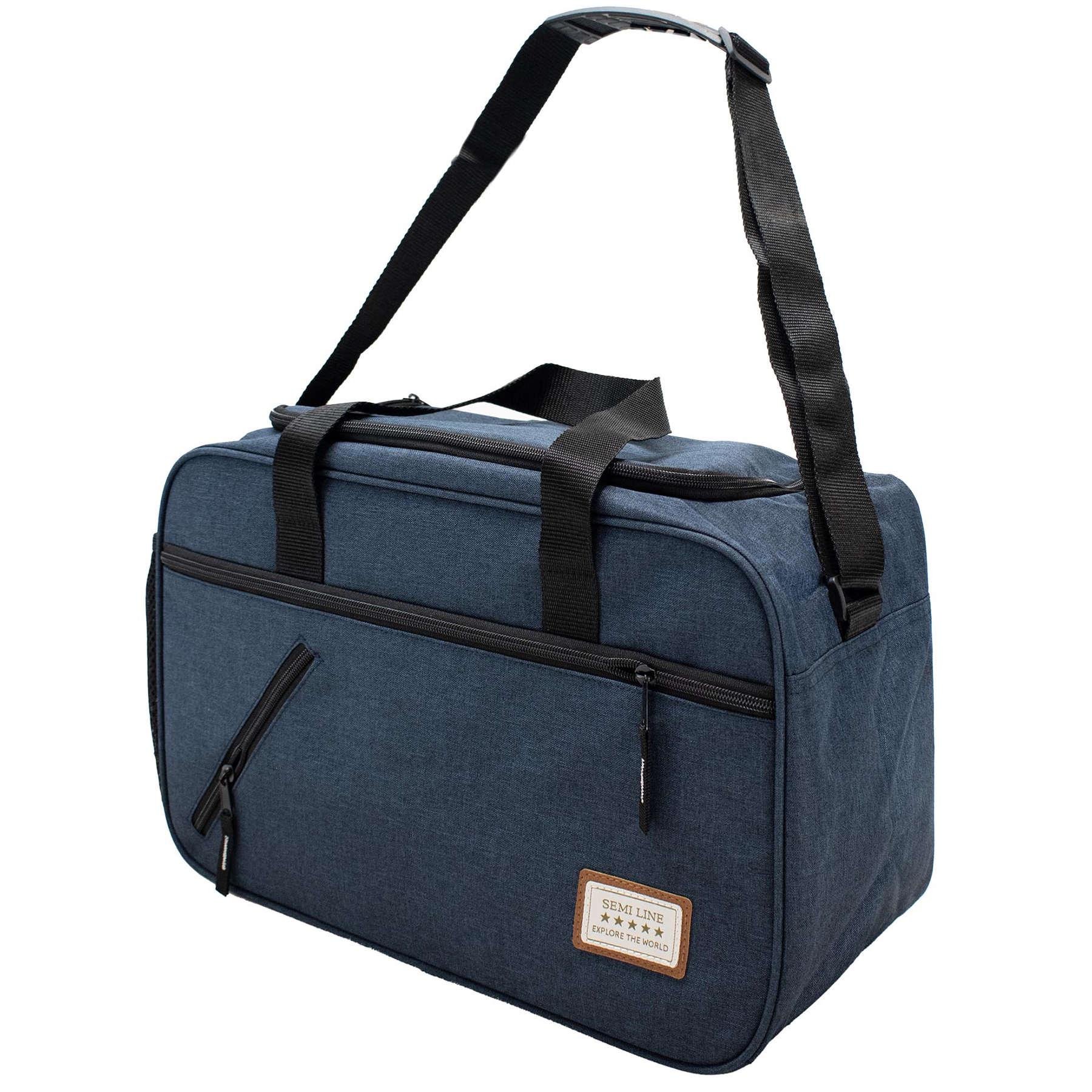 Дорожная сумка SEMI LINE 20 л Blue Jeans (T5785-1) - фото 1 Дорожная сумка SEMI LINE 20 л Blue Jeans (T5785-1) - фото 1
