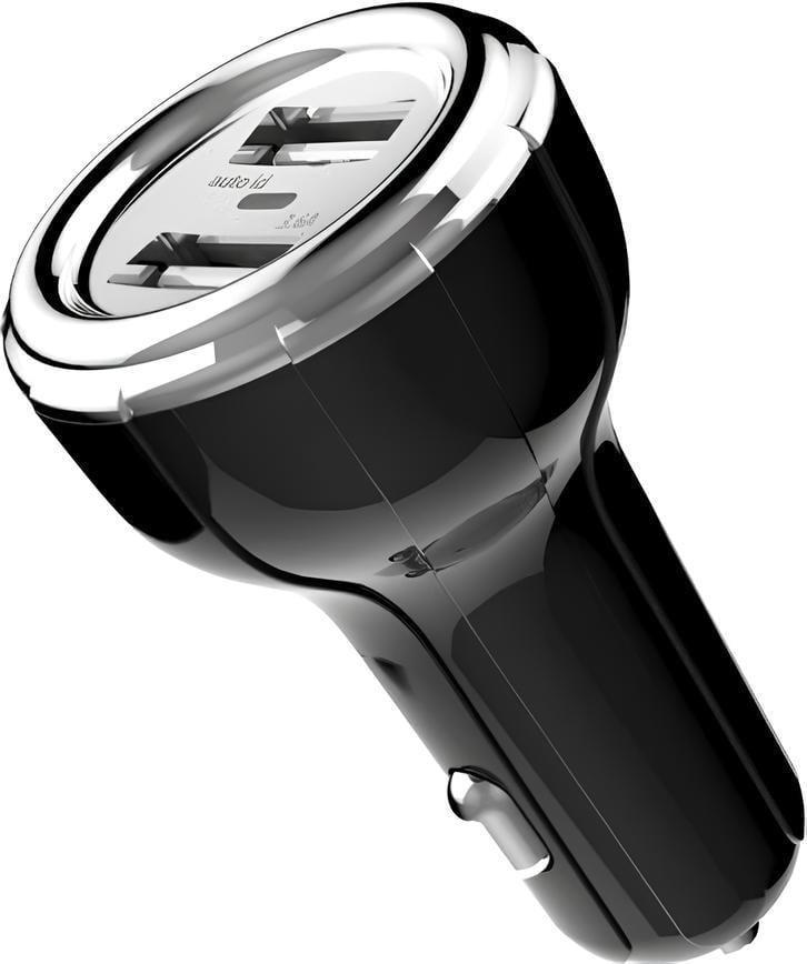 Зарядное устройство автомобильный Moxom KC-14 2 USB кабель microUSB 3,6A Black (34744)