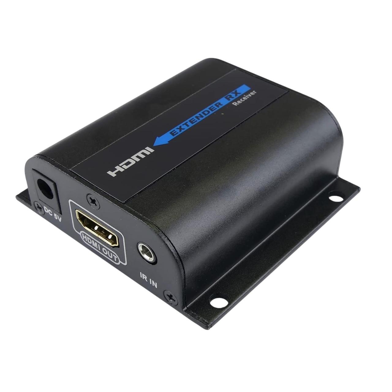 Подовжувач HDMI за витою парою CAT6/7 V1.4 HD-BitT для відеосигналу металевий 60 м Чорний (000024728) - фото 4 Подовжувач HDMI за витою парою CAT6/7 V1.4 HD-BitT для відеосигналу металевий 60 м Чорний (000024728) - фото 4